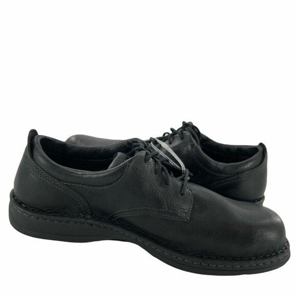 Carolina Men's Black Oil And Slip Resistant Hard Toe Leather Work Shoes Size 14 - Picture 1 of 7